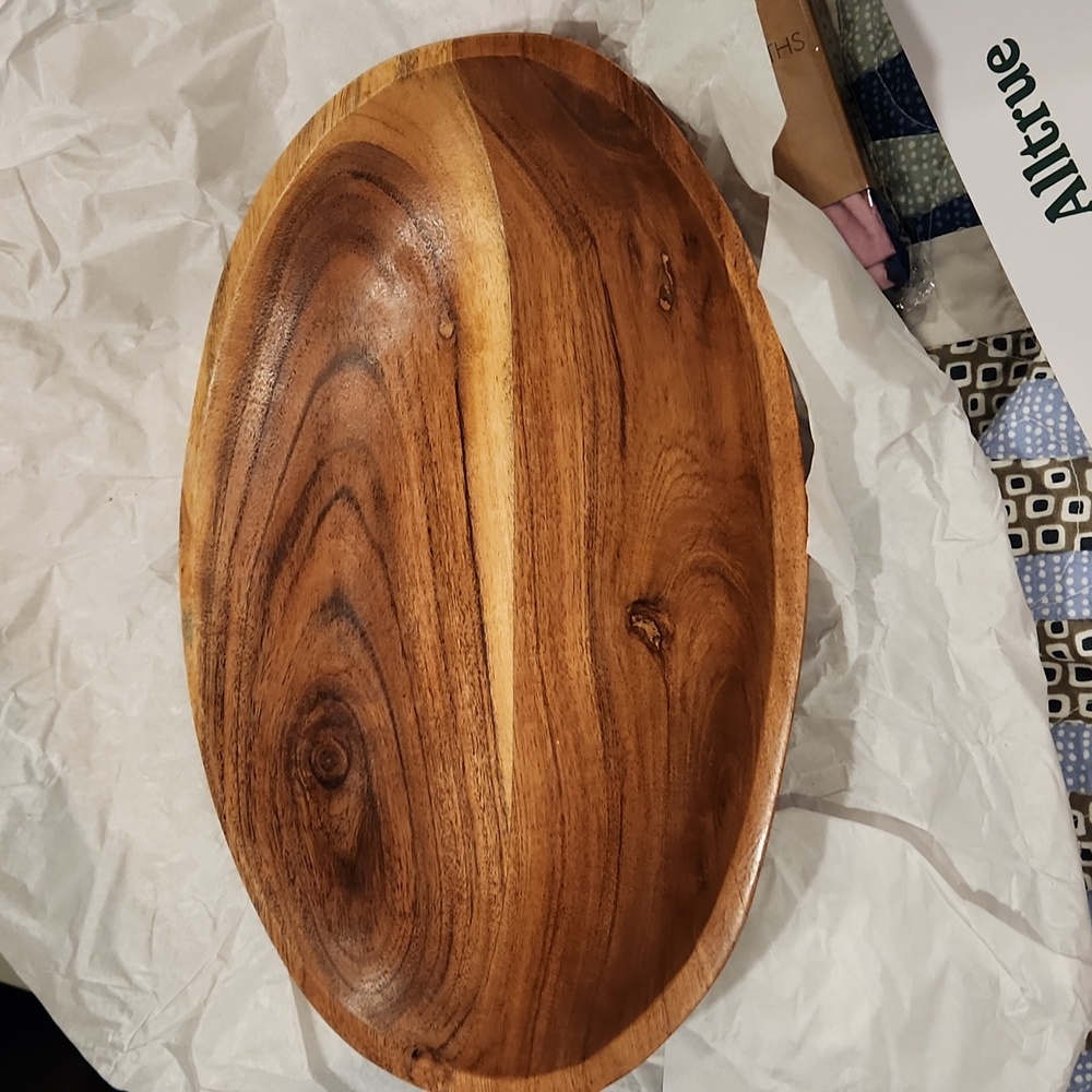 NWT Sembla Wooden Serving Platter/Bowl